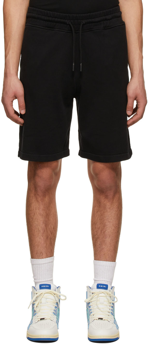 Black Cross Basket Shorts