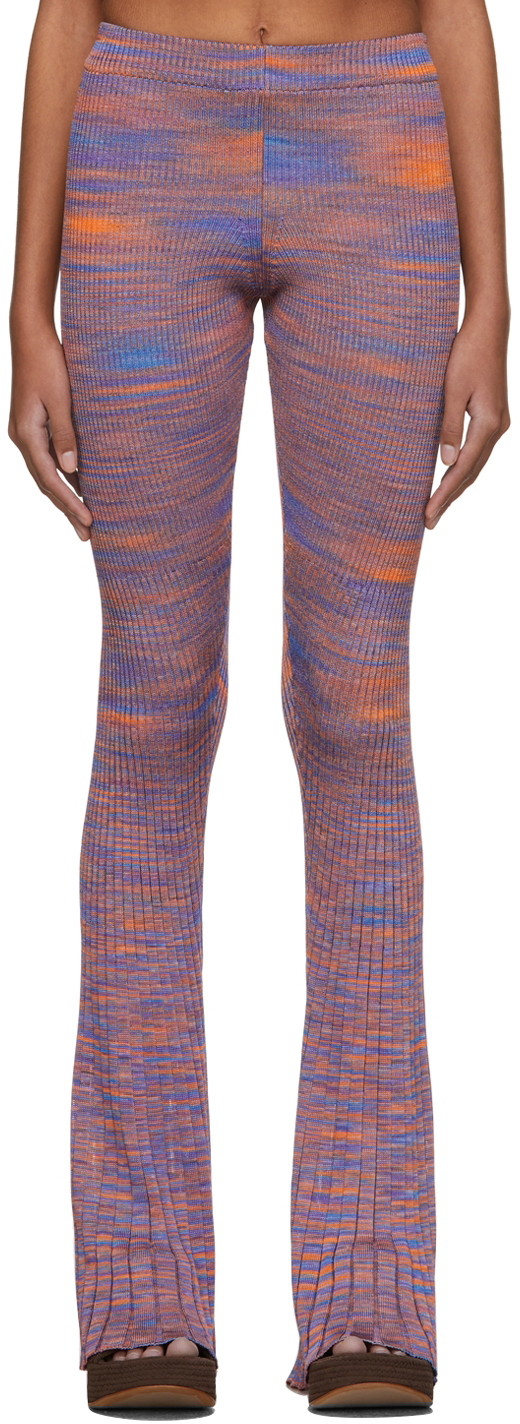 Isa Boulder SSENSE Exclusive Orange & Purple Flared Jelly Lounge Pants