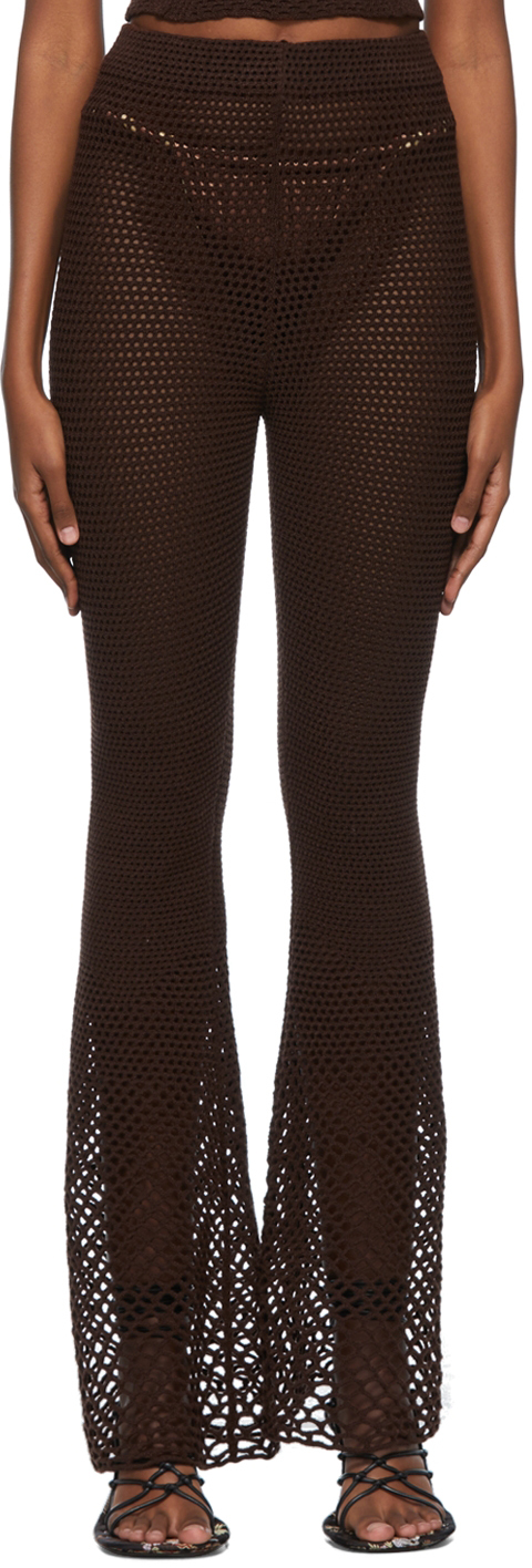 【関税込み】Isa Boulder ブラウン Cencioni ラウンジパンツ ISA BOULDER Brown Cencioni Lounge Pants | REVERSIBLE