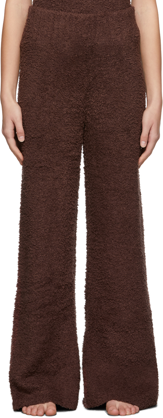 SKIMS Brown Cozy Knit Lounge Pants