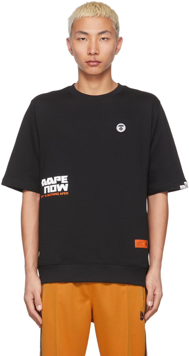 AAPE by A Bathing Ape Black Pocket T Shirt