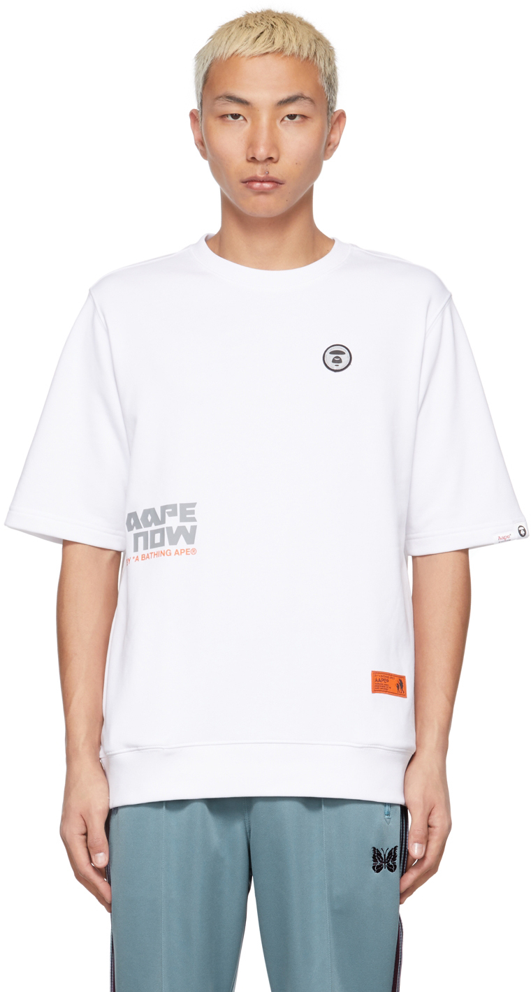 AAPE by A Bathing Ape White Pocket T Shirt