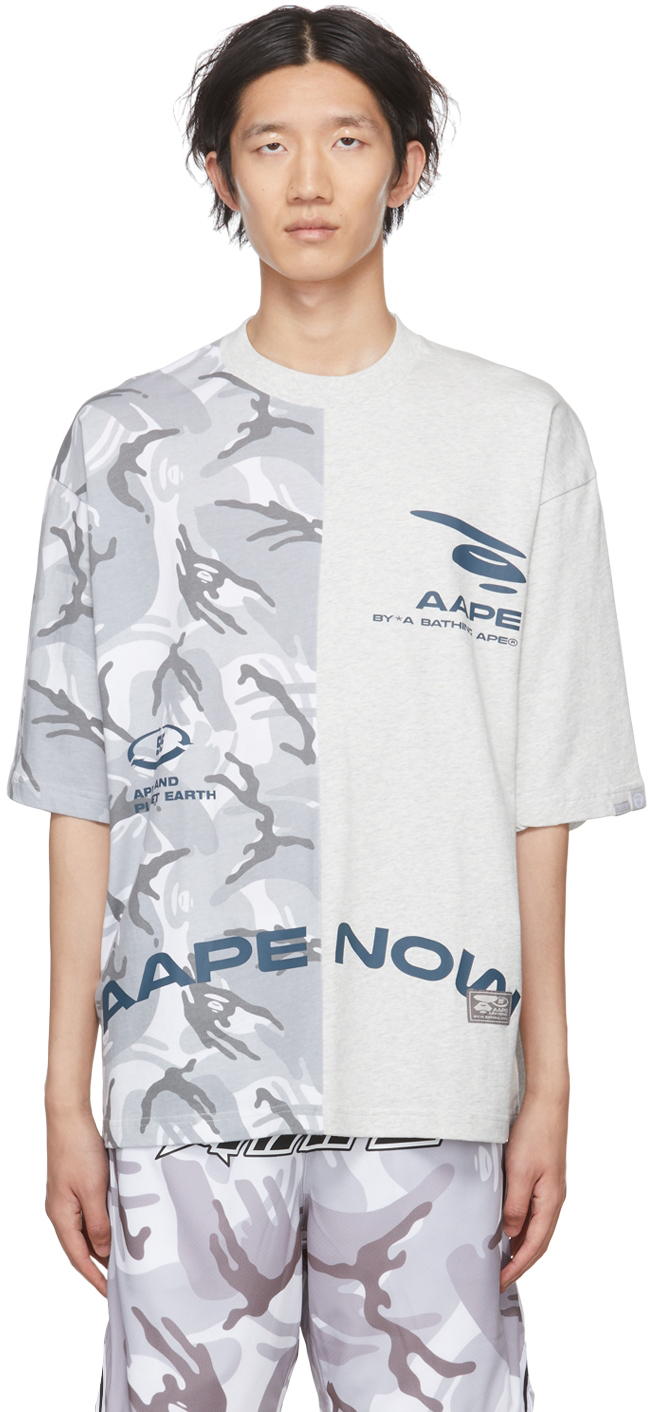 AAPE by A Bathing Ape White Cotton T-Shirt