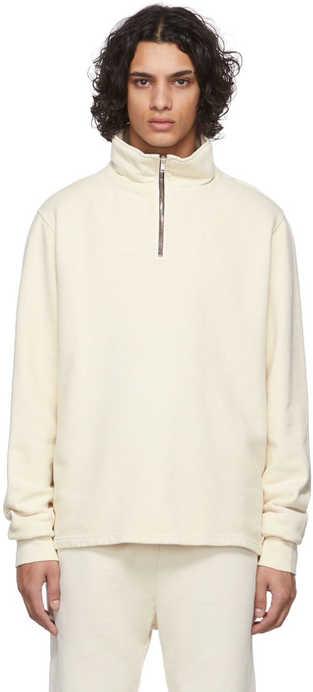 Les Tien Black Half-Zip Yacht Sweatshirt | Smart Closet