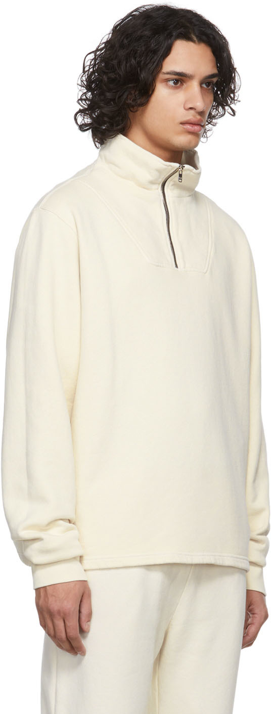 Les Tien Black Half-Zip Yacht Sweatshirt | Smart Closet