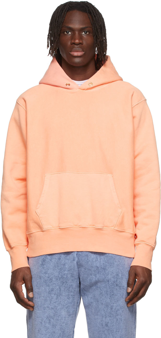 Les Tien: Orange Cotton Hoodie | SSENSE Canada