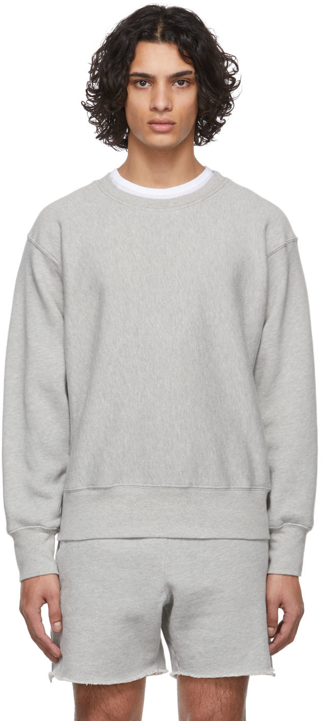 Les Tien Grey Heavyweight Crop Sweatshirt | Smart Closet