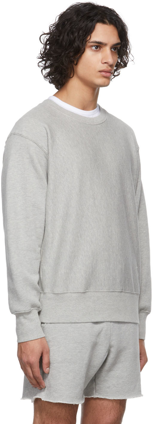 Les Tien Grey Heavyweight Crop Sweatshirt | Smart Closet