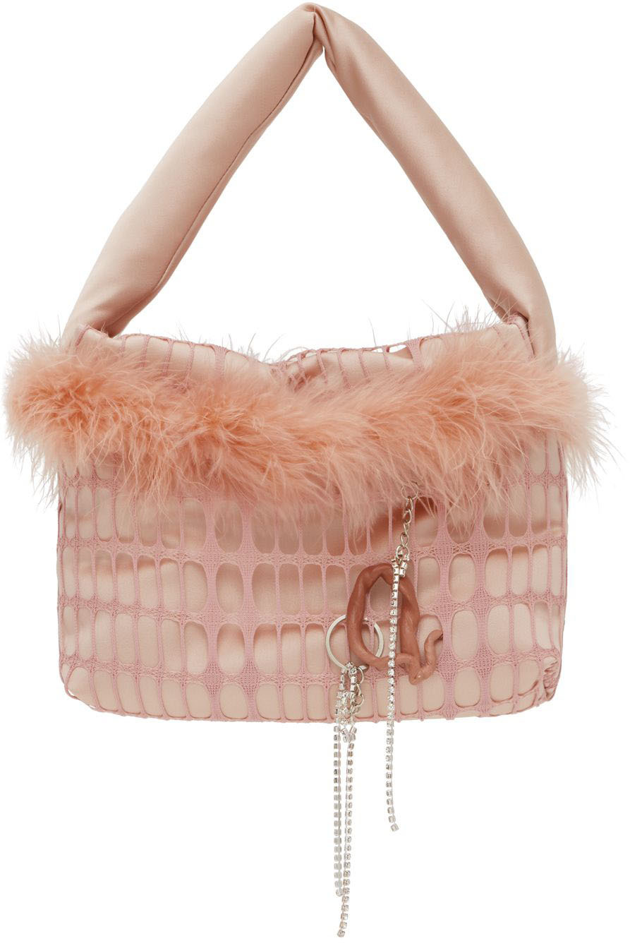 ORIENS Pink Eros Puff Top Handle Bag