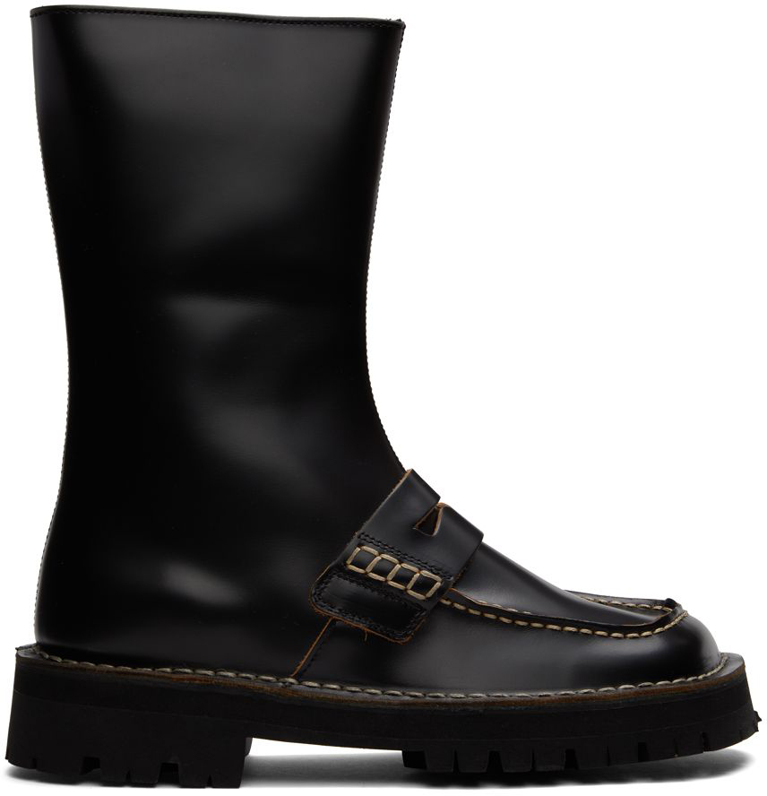 CamperLab Black Eki Zip-Up Boots
