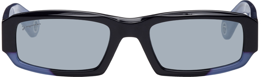 Jacquemus Navy 'Les Lunettes Altu' Sunglasses