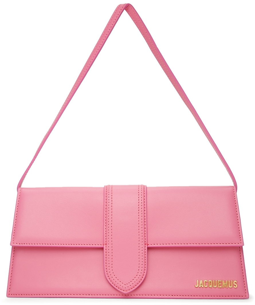 Jacquemus: Pink La Montagne 'Le Bambino Long' Bag | SSENSE