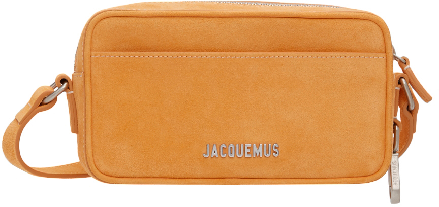 Jacquemus Orange Suede 'Le Baneto' Bag