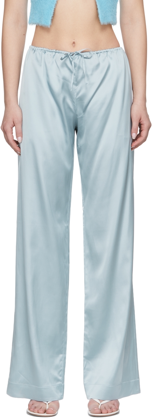 Jacquemus Le Pantalon Pêche Convertible Cotton Trousers In Blue