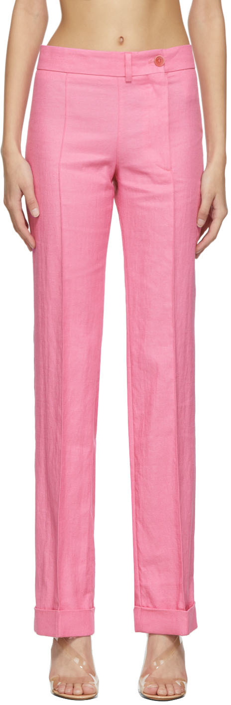 Jacquemus Pink 'Le Pantalon Fresa' Trousers