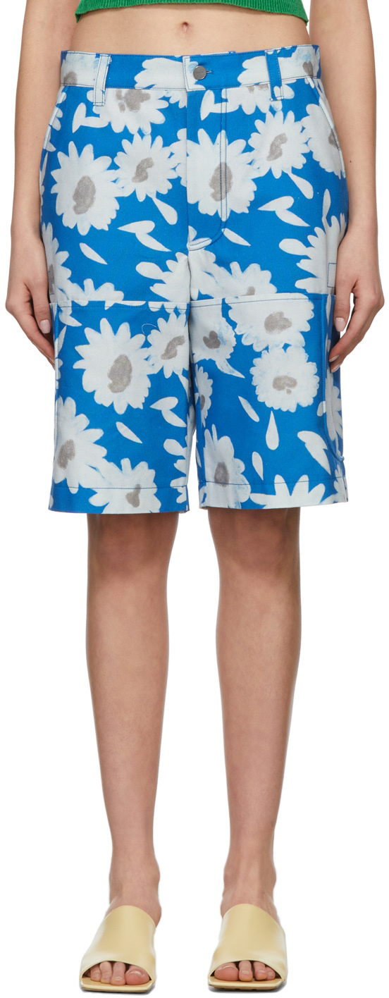 Blue 'Le Short Giardino' Shorts