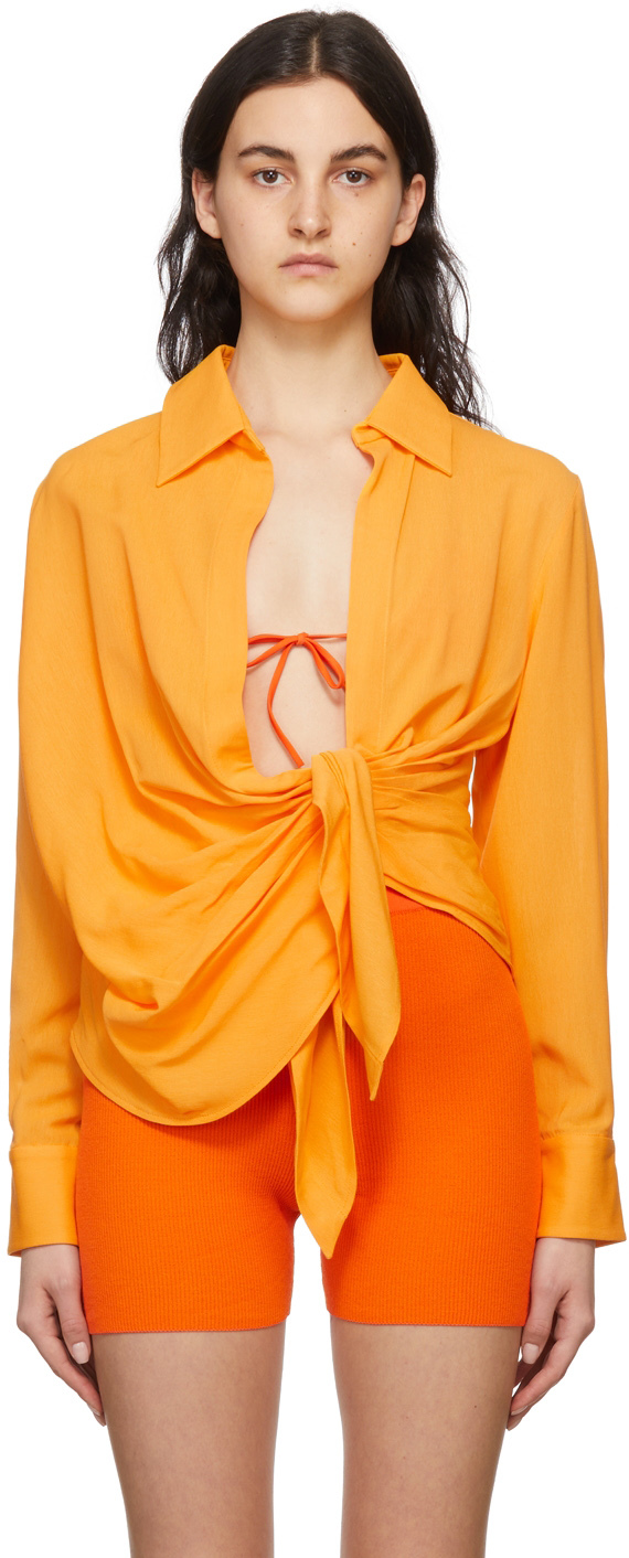 Jacquemus Orange 'La Chemise Bahia' Shirt