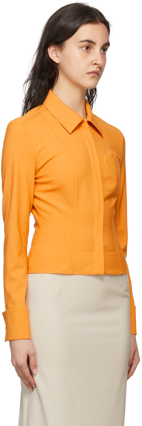 Jacquemus Orange 'la Chemise Pina' Shirt In 750 Orange