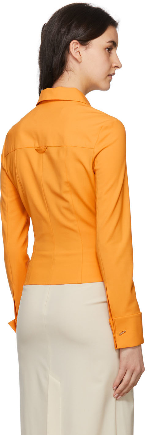 Jacquemus Orange 'la Chemise Pina' Shirt In 750 Orange
