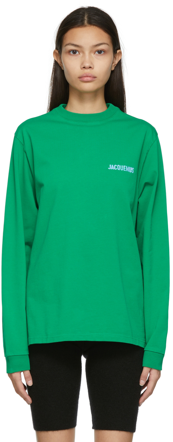 Jacquemus Green 'Le T-Shirt Gelo' Long Sleeve T-Shirt
