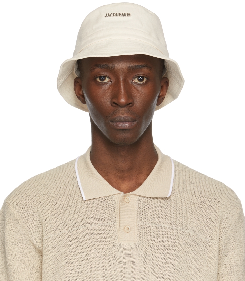 Jacquemus Off-White 'Le Bob Gadjo' Bucket Hat