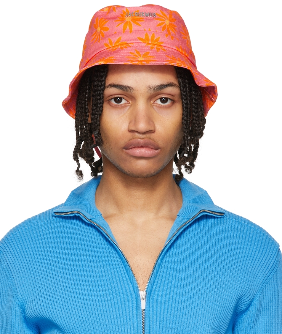 Jacquemus Pink & Orange 'Le Bob Dadjo' Bucket Hat