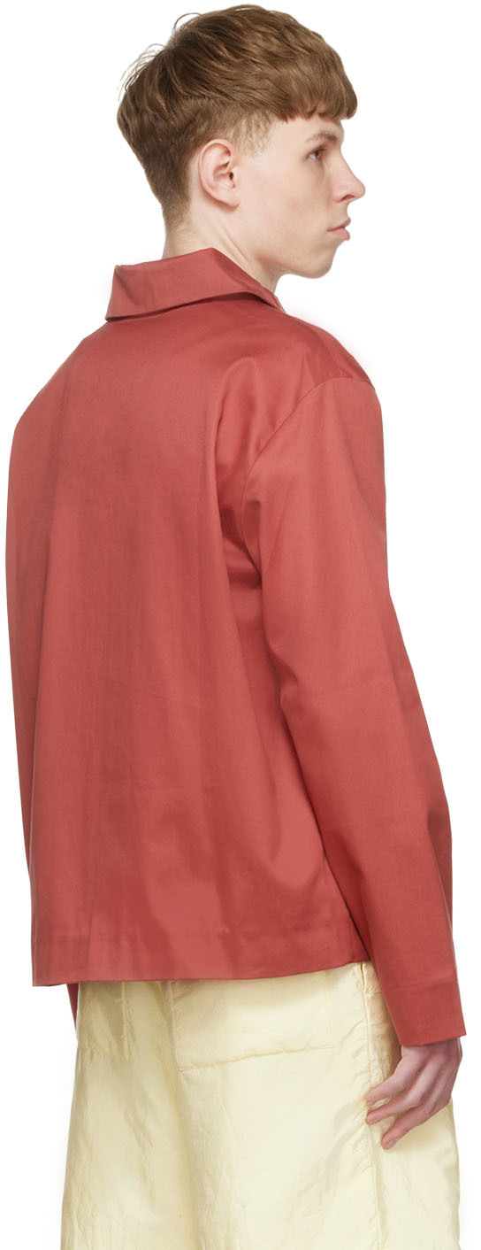 CARLOTA BARRERA RED COTTON JACKET 