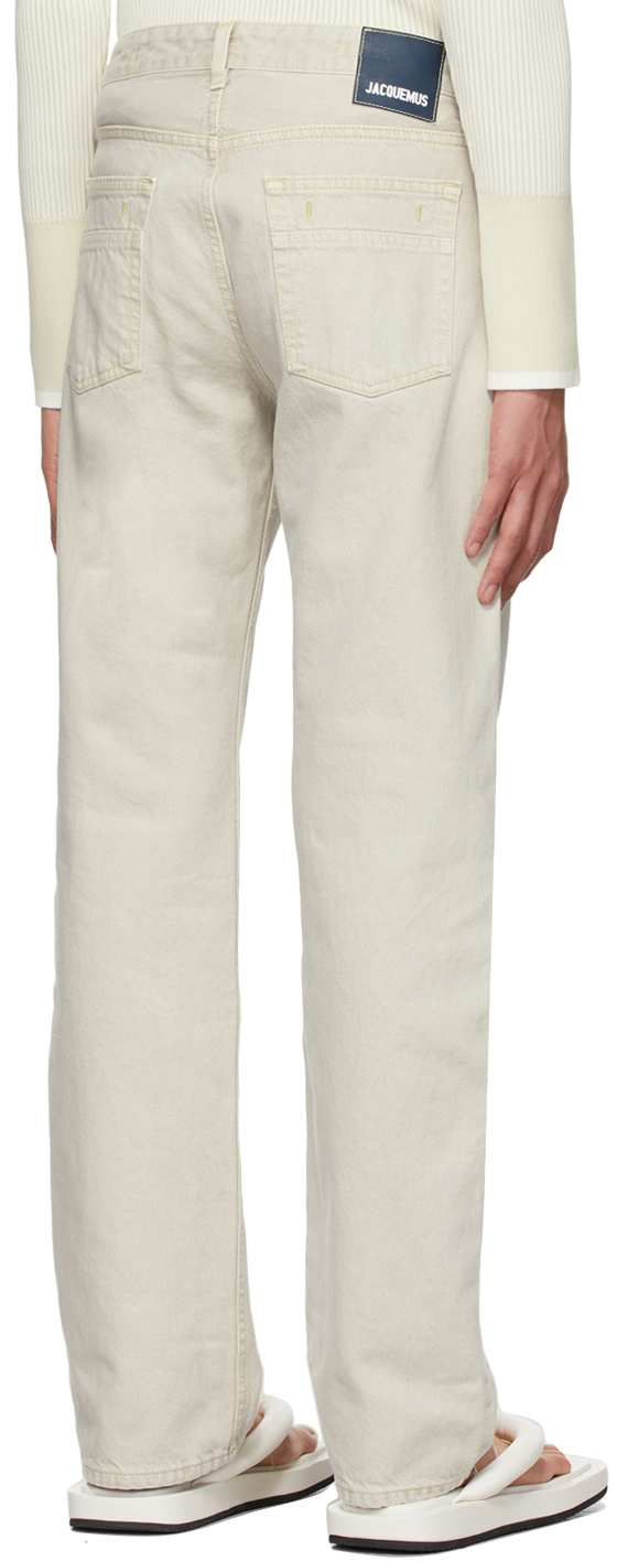 Jacquemus Beige Le Splash 'Le De Nîmes Fresa' Jeans | Smart Closet