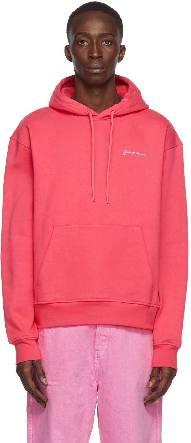 Pink 'Le Sweatshirt Brodé' Hoodie by Jacquemus on Sale