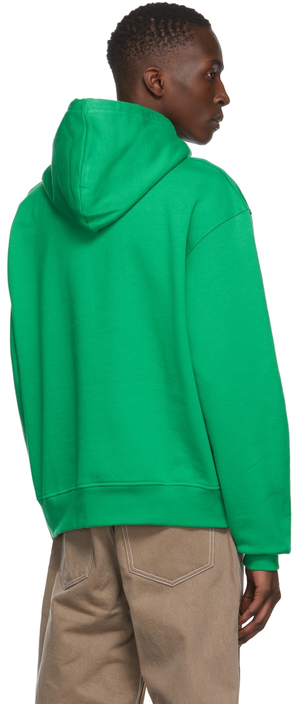 Jacquemus embroidered logo hoodie - Green