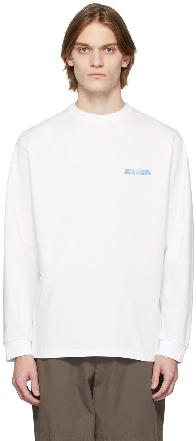 Jacquemus White 'Le T-Shirt Gelo' Long Sleeve T-Shirt