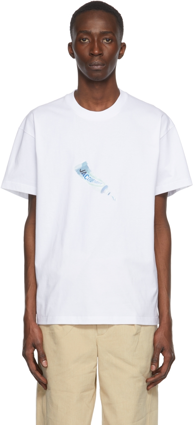 White 'Le T-Shirt Dentifrice' T-Shirt by Jacquemus on Sale