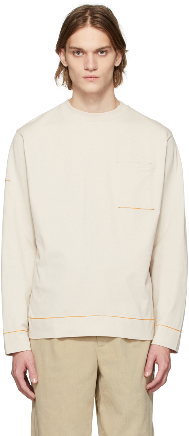 Jacquemus Beige 'Le T-Shirt Marino' Long Sleeve T-Shirt