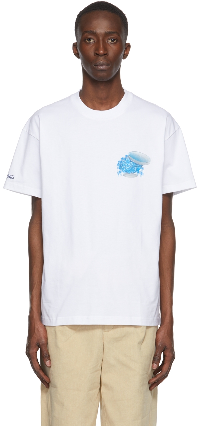 Jacquemus White 'Le T-Shirt Bonbon' T-Shirt