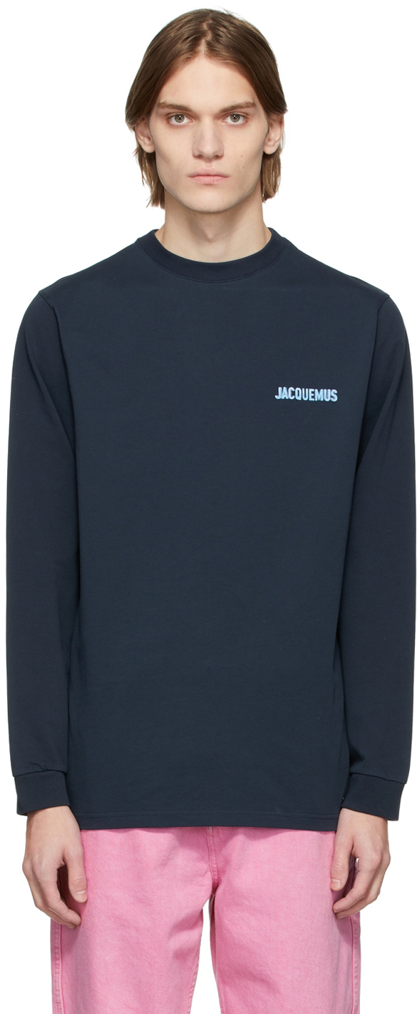 Jacquemus Navy 'Le T-Shirt Gelo' Long Sleeve T-Shirt