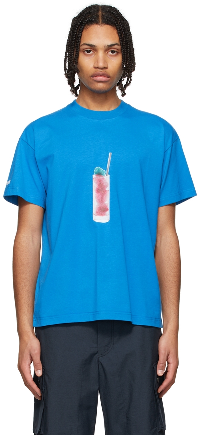 Jacquemus SSENSE Exclusive Blue 'Le T-Shirt Cocktail' T-Shirt