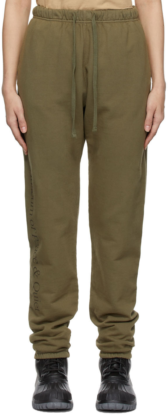 Khaki Logo Lounge Pants by Museum of 