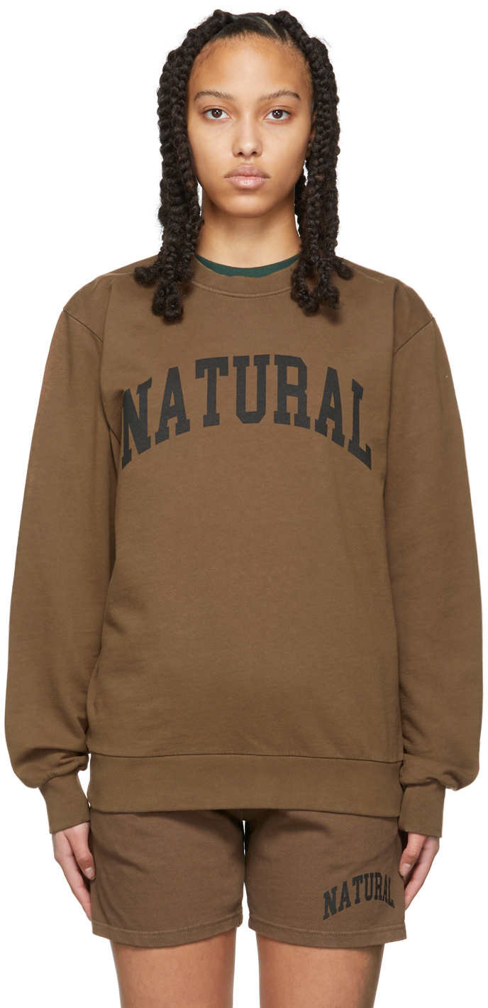 Museum of Peace & Quiet SSENSE Exclusive Brown 'Natural' Sweatshirt