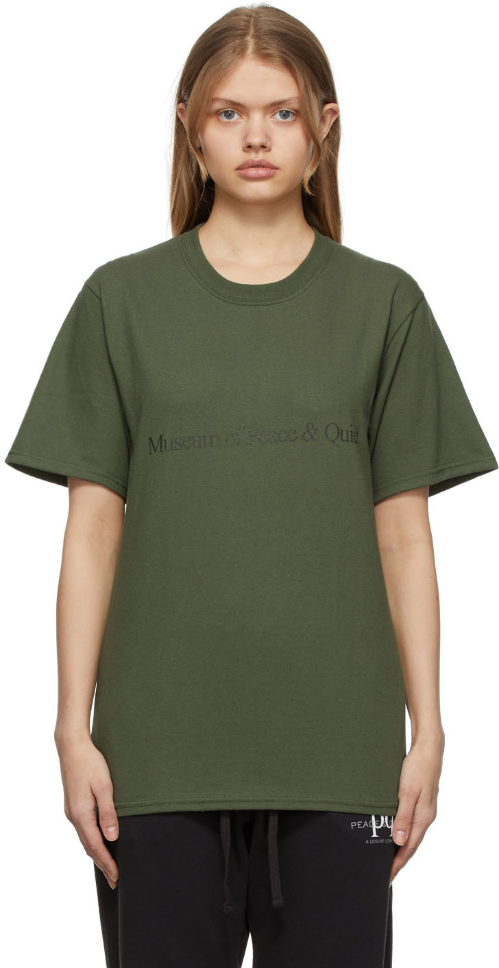 Museum of Peace & Quiet Green Logo T-Shirt