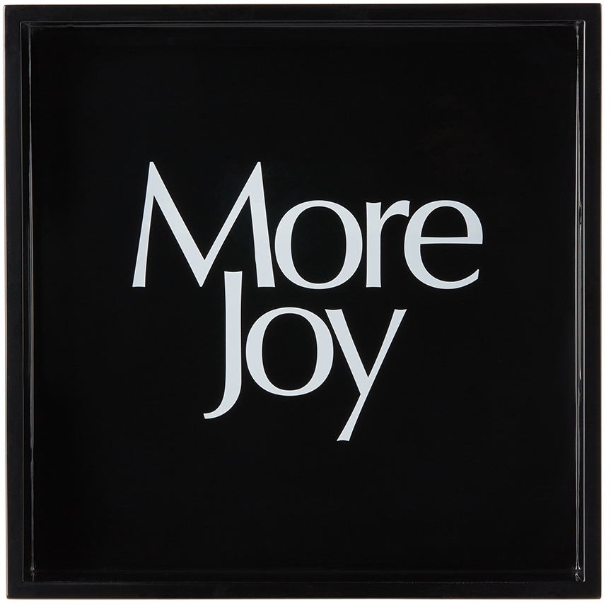 More Joy Black '' Catchall Tray In Wood Black