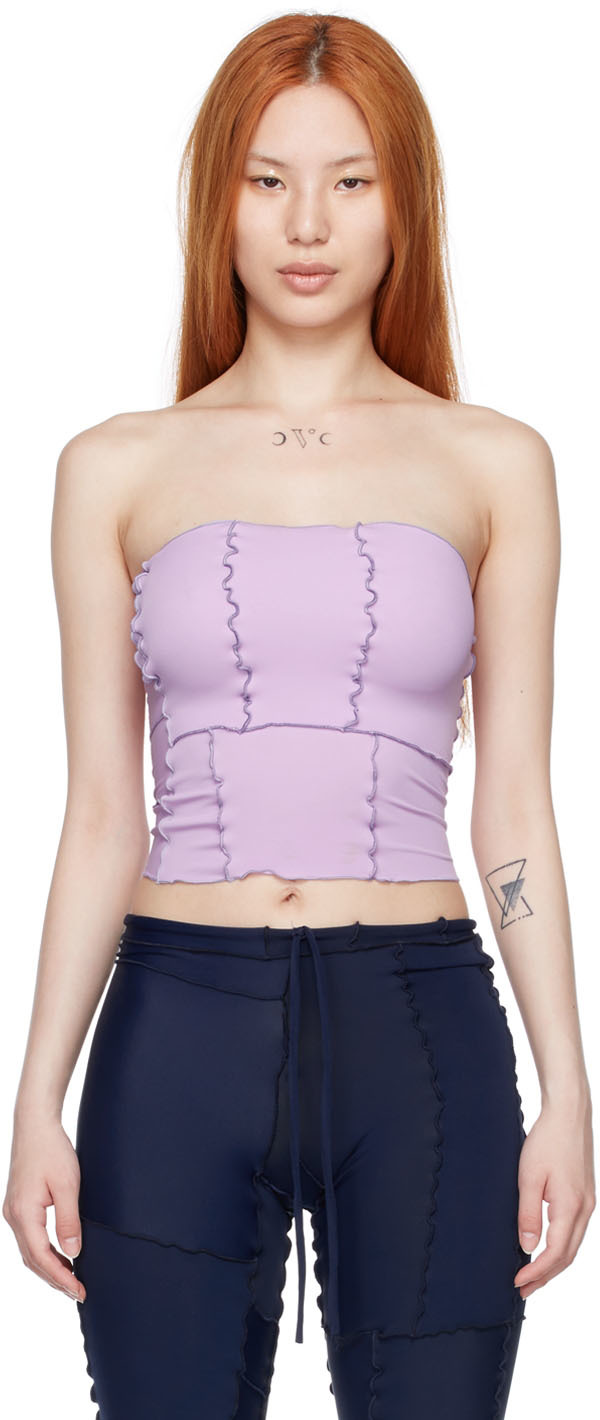 Purple Nylon Tube Top