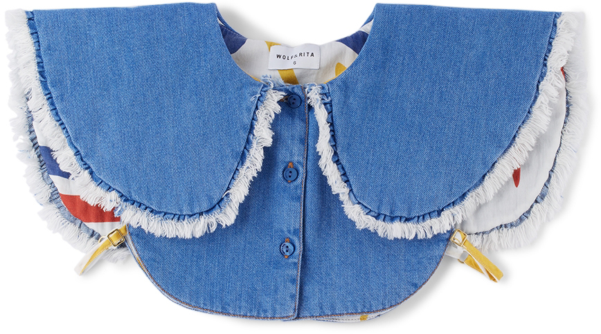 Wolf & Rita Kids Blue Denim Marta Collar