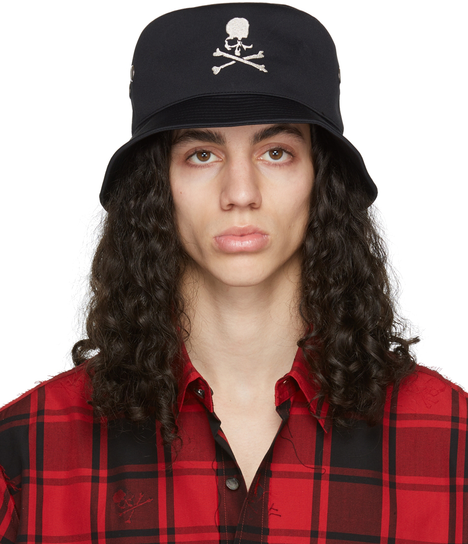 Black Polyester Bucket Hat 