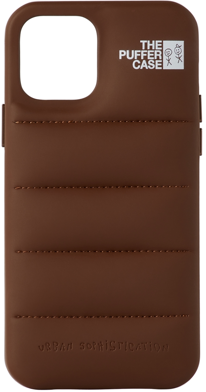 Brown 'The Puffer' iPhone 12/12 Pro Case by Urban Sophistication