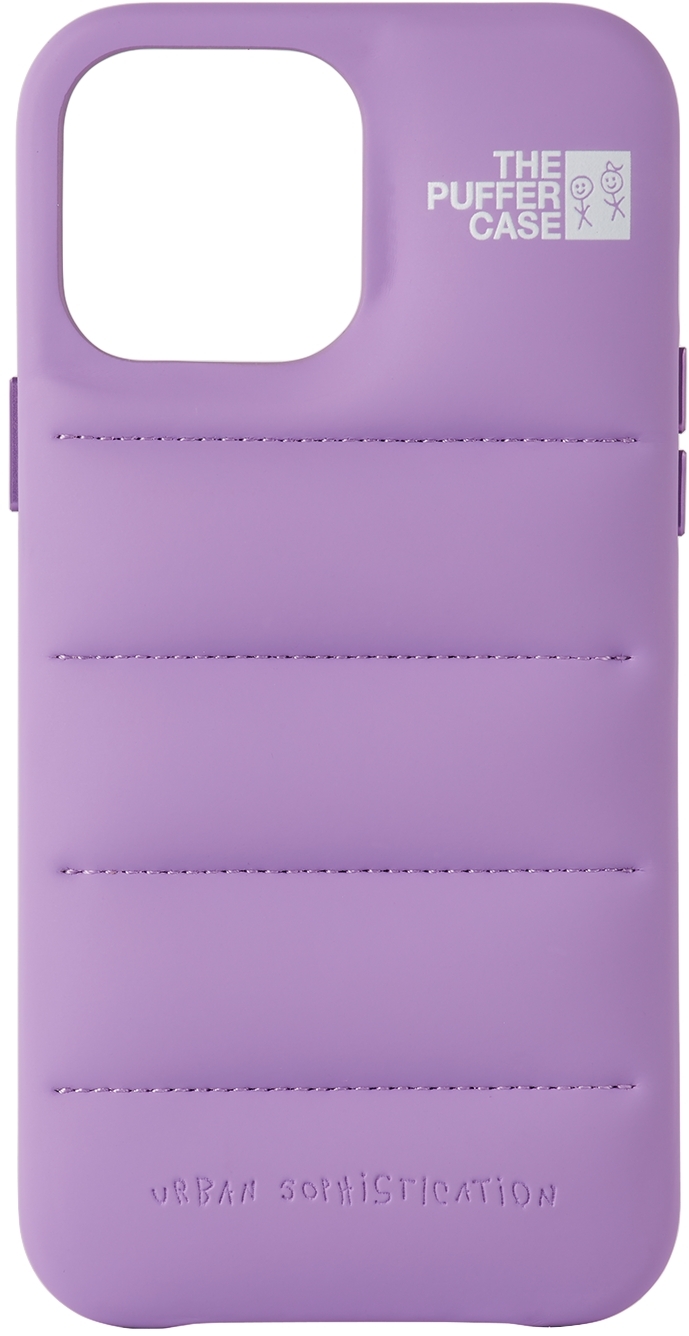 Ssense Accessori Custodie cellulare e tablet Custodie per cellulare Purple The Puffer iPhone 13 Pro Case 