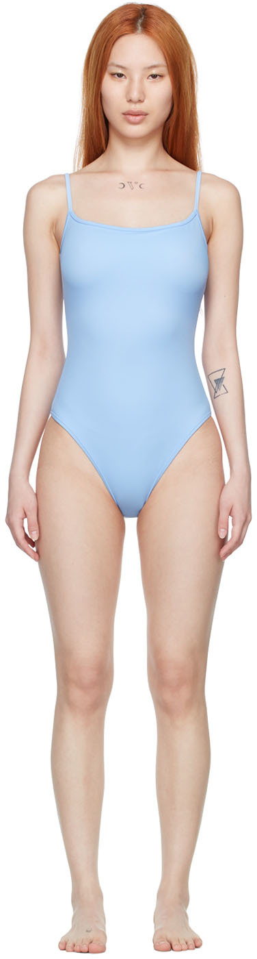 Nu Swim Blue Recycled Nylon One-Piece Swimsuit