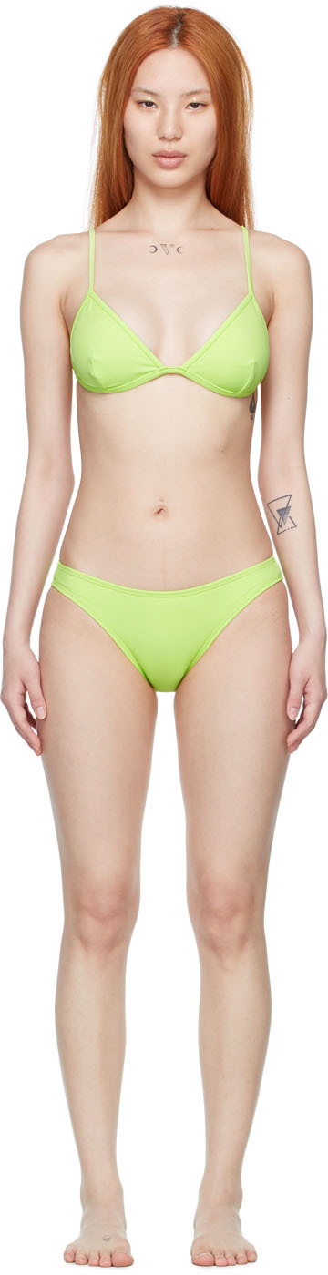 Nu Swim Green Yes/Low Bikini Set