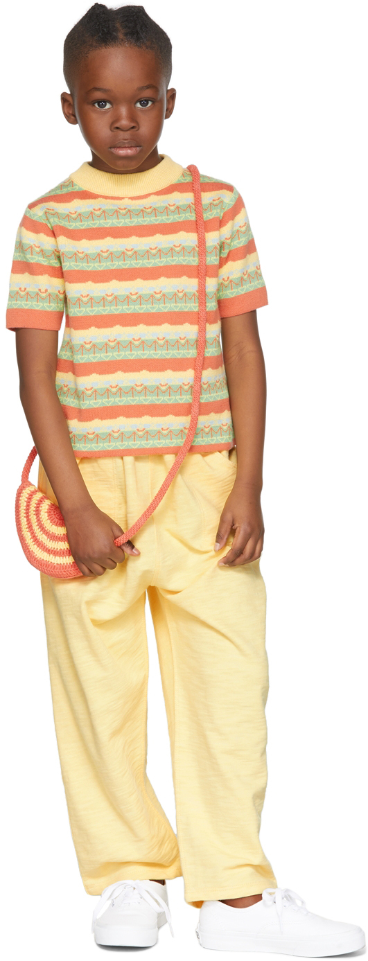 Misha And Puff Kids Yellow Camp Lounge Pants In 773 Vintage Yellow