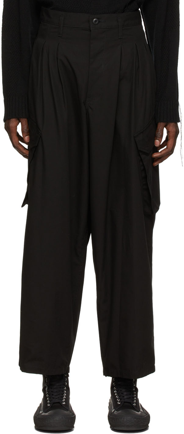 Yohji Yamamoto Black Scandal Cargo Pants | Smart Closet