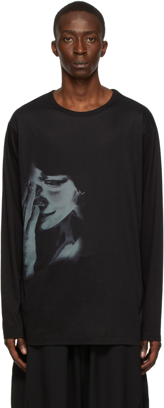 Yohji Yamamoto Black Cellulose T-Shirt | Smart Closet